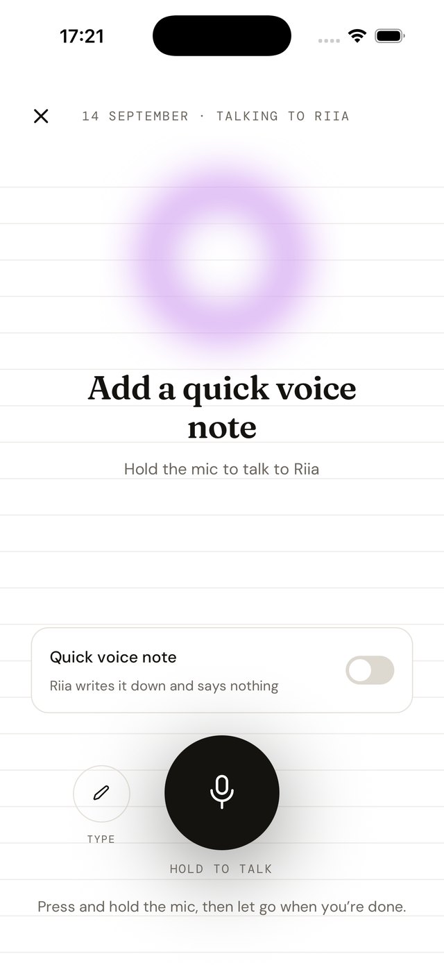 Riia — Talk it: hold the mic and say how your skin is